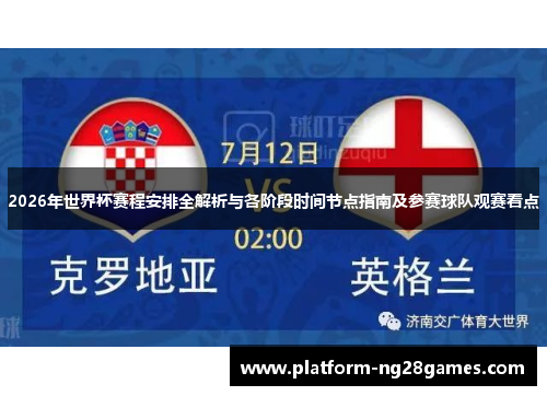 2026年世界杯赛程安排全解析与各阶段时间节点指南及参赛球队观赛看点